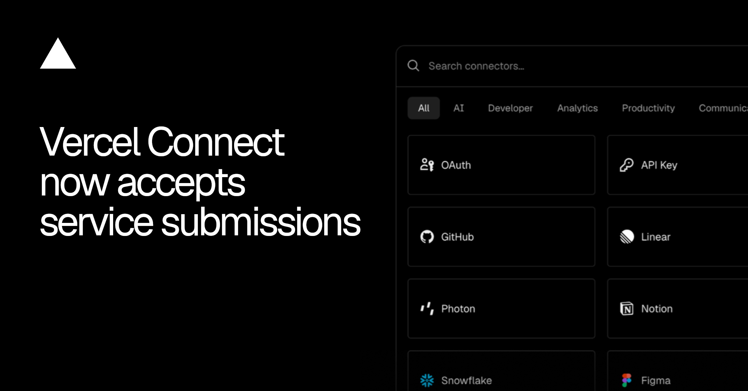 Vercel Connect opens its connectors directory to third-party submissions