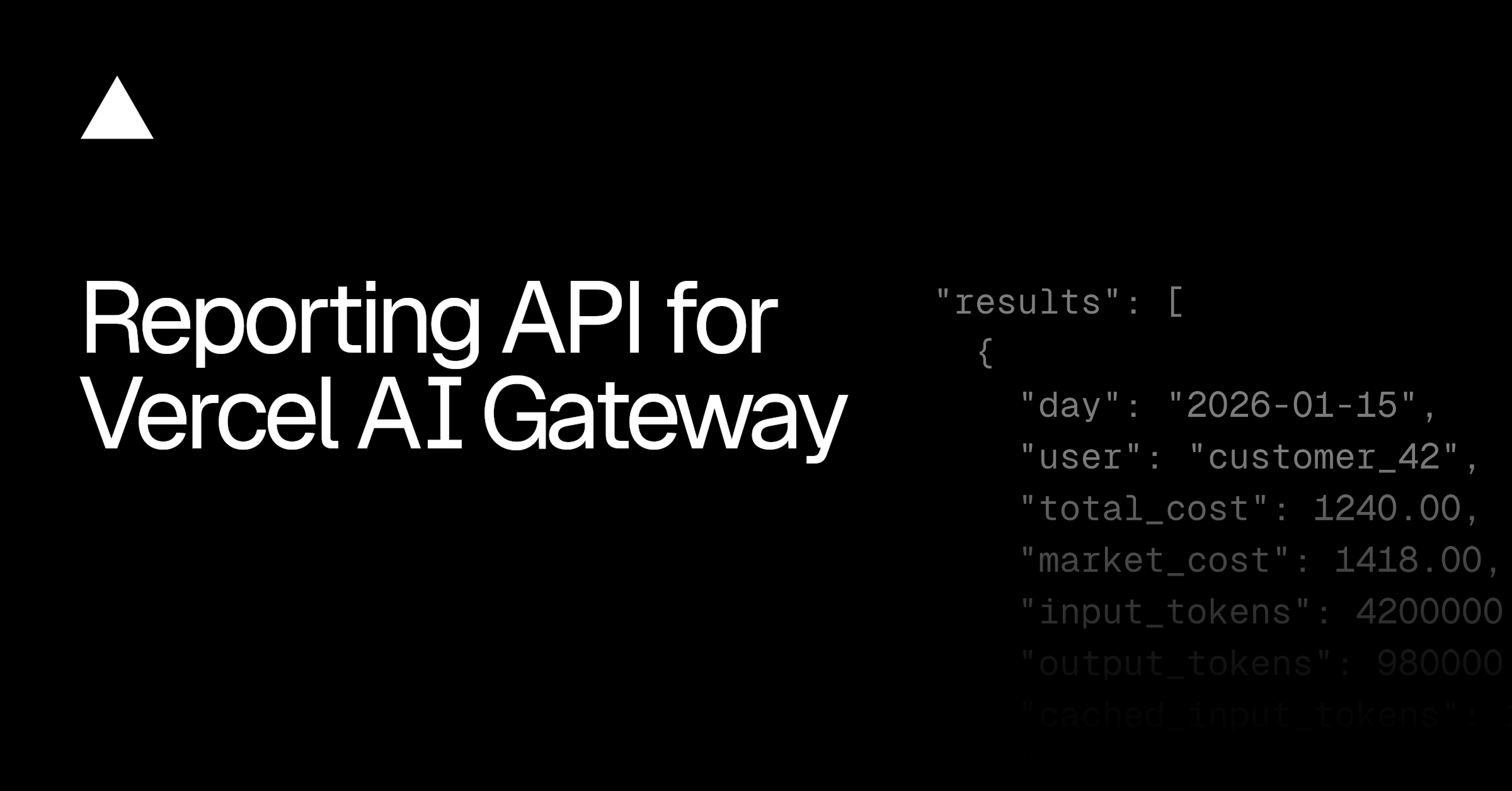 AI Gateway所有使用情况的统一报告