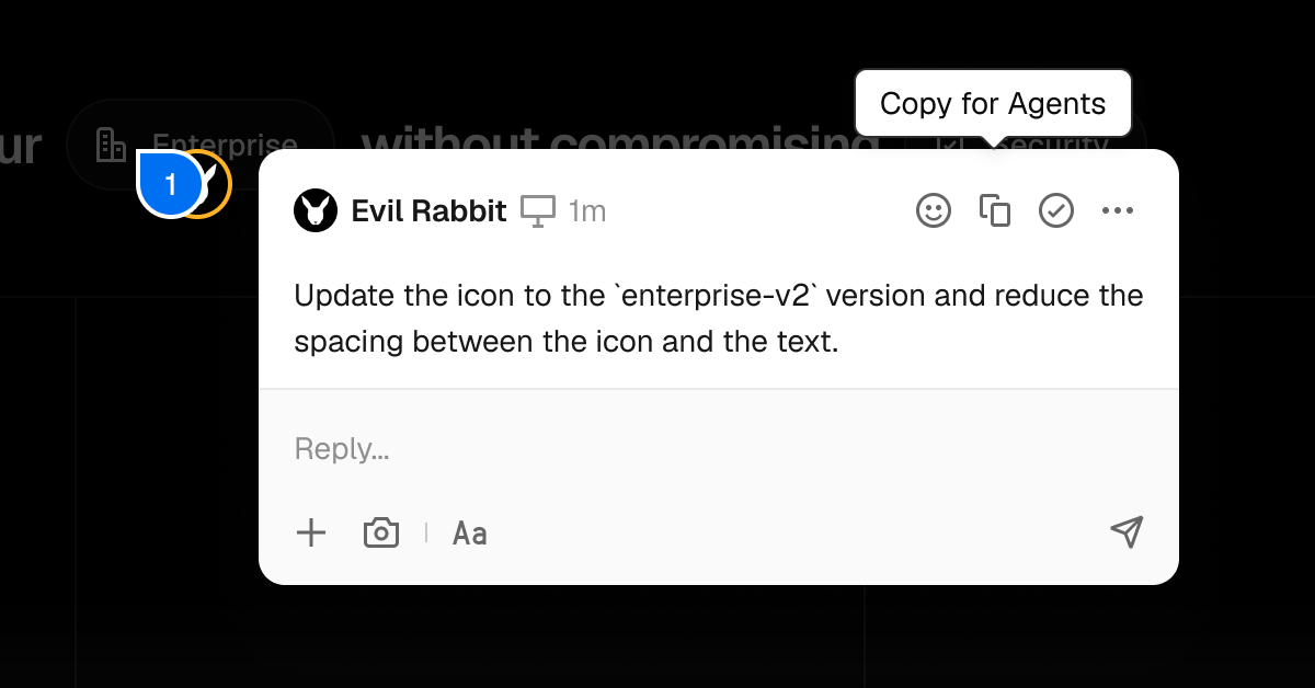 从Vercel工具栏复制视觉上下文给代理
