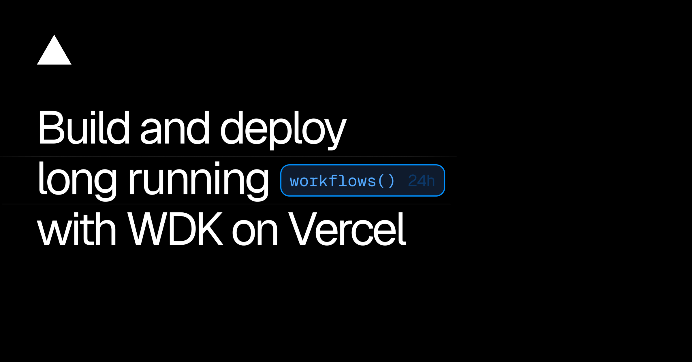 Vercel Workflows