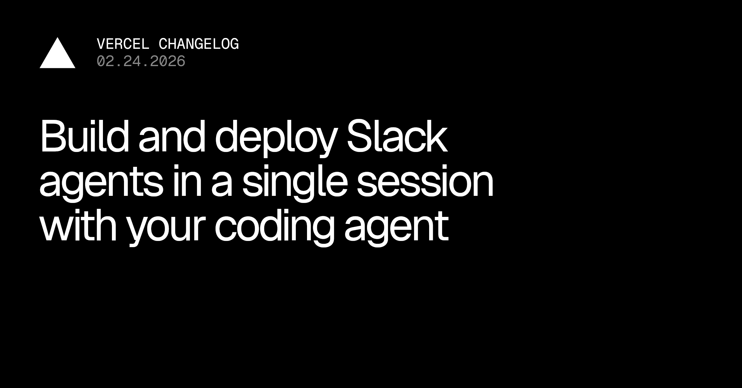 Slack Agent Skill 发布：用 coding agent 一次会话搭建 Slack Agent