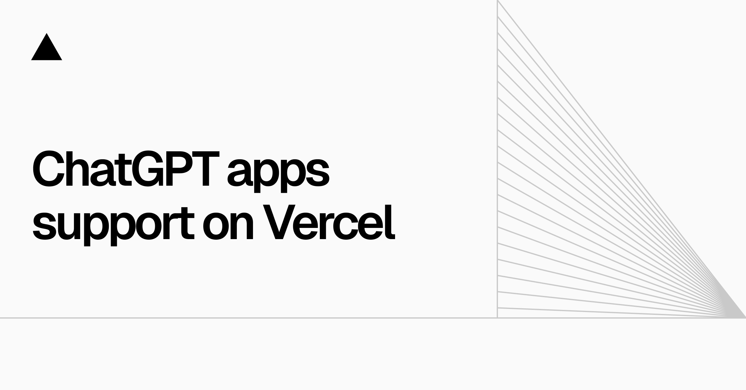 ChatGPT apps support on Vercel