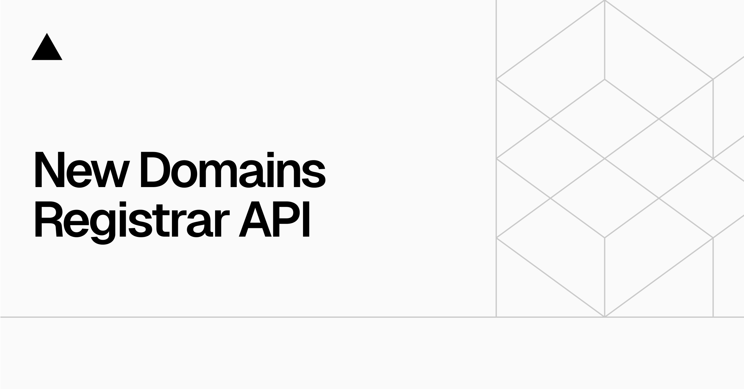 New Domains Registrar API for domain search, pricing, purchase, and management