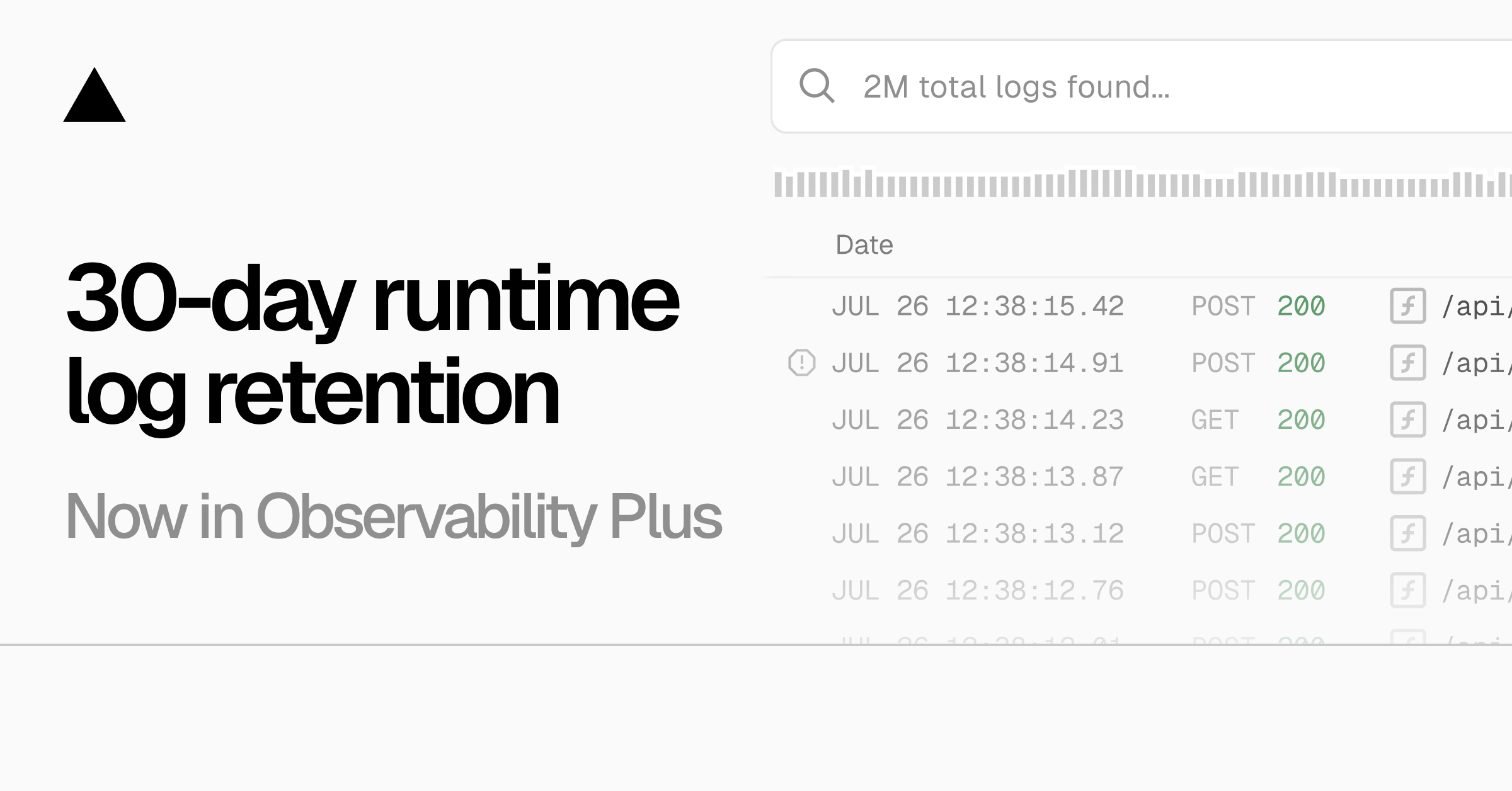 Observability Plus现已提供30天的运行日志保留