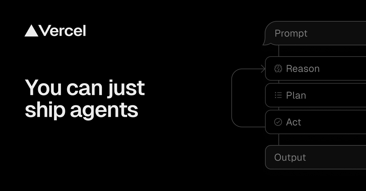 You can just ship agents