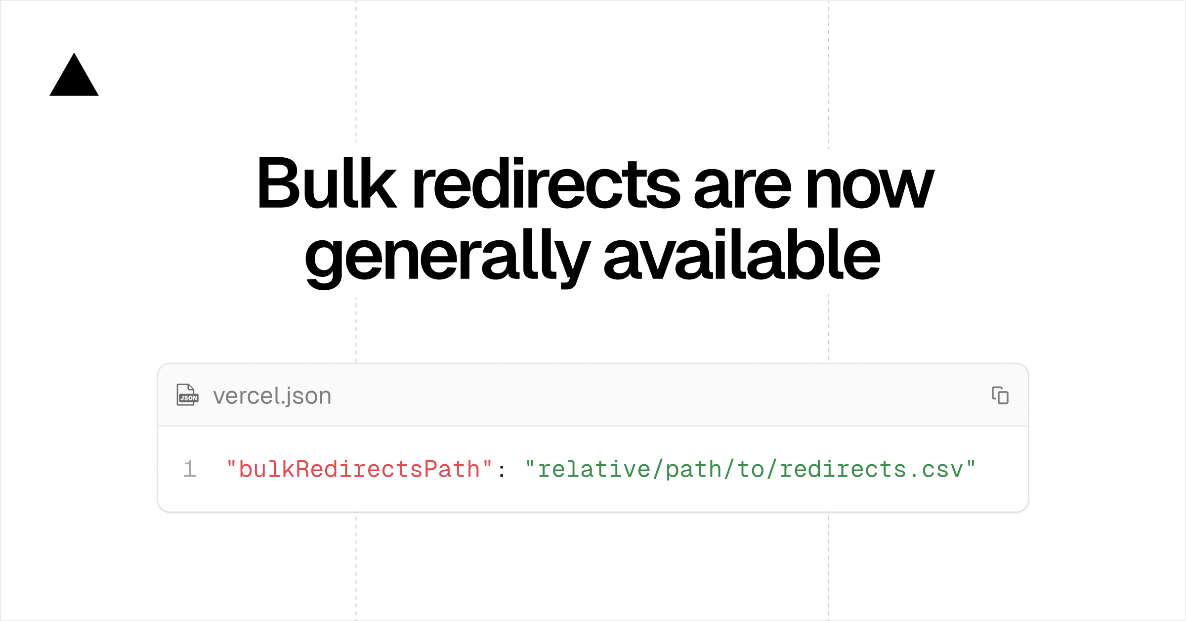 Bulk redirects are now generally available