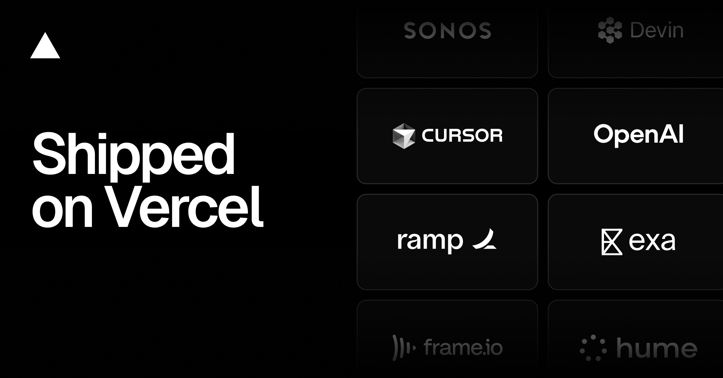 A new wave of software, shipped on Vercel
