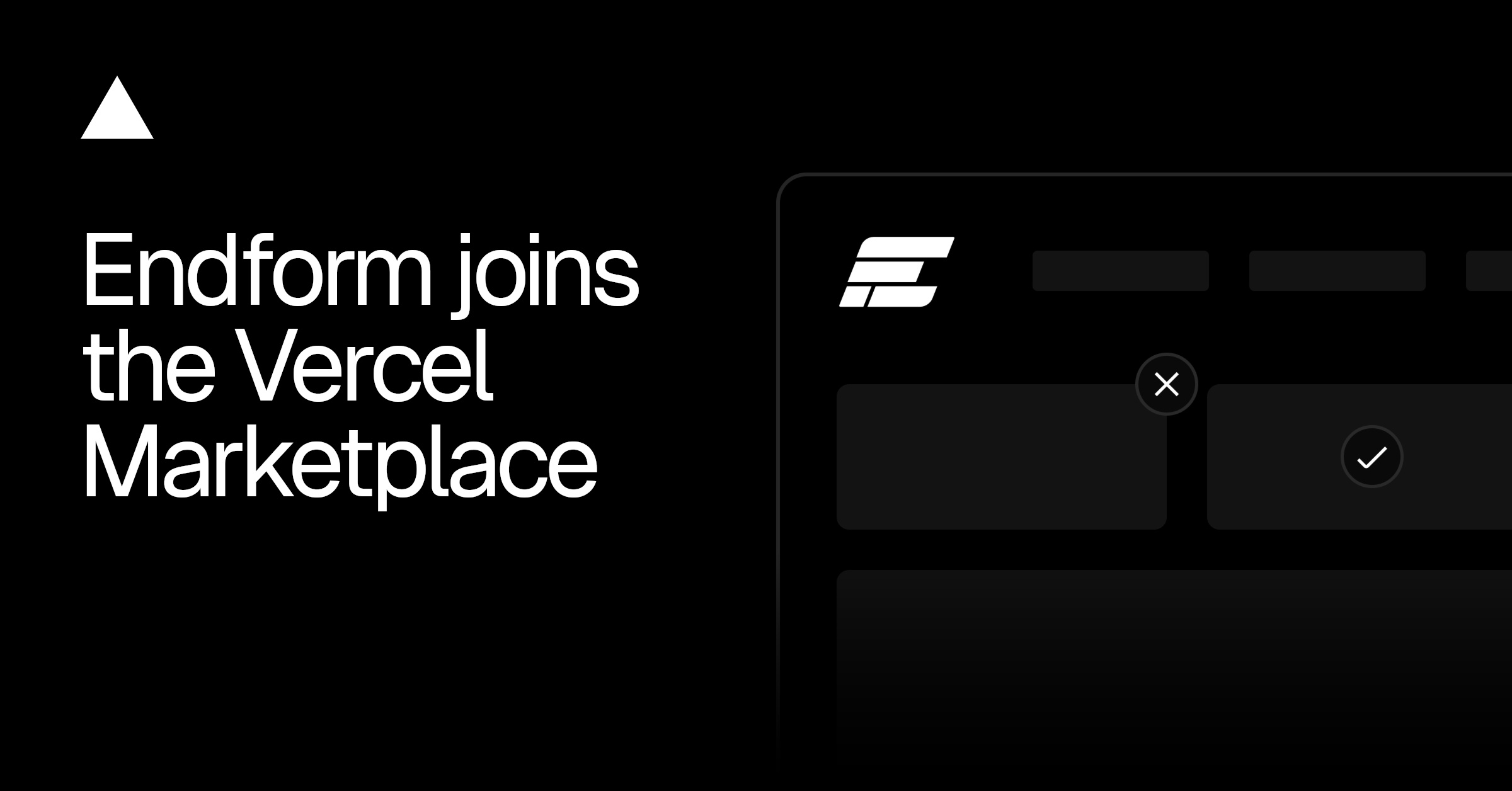 Endform joins the Vercel Marketplace for parallel Playwright testing