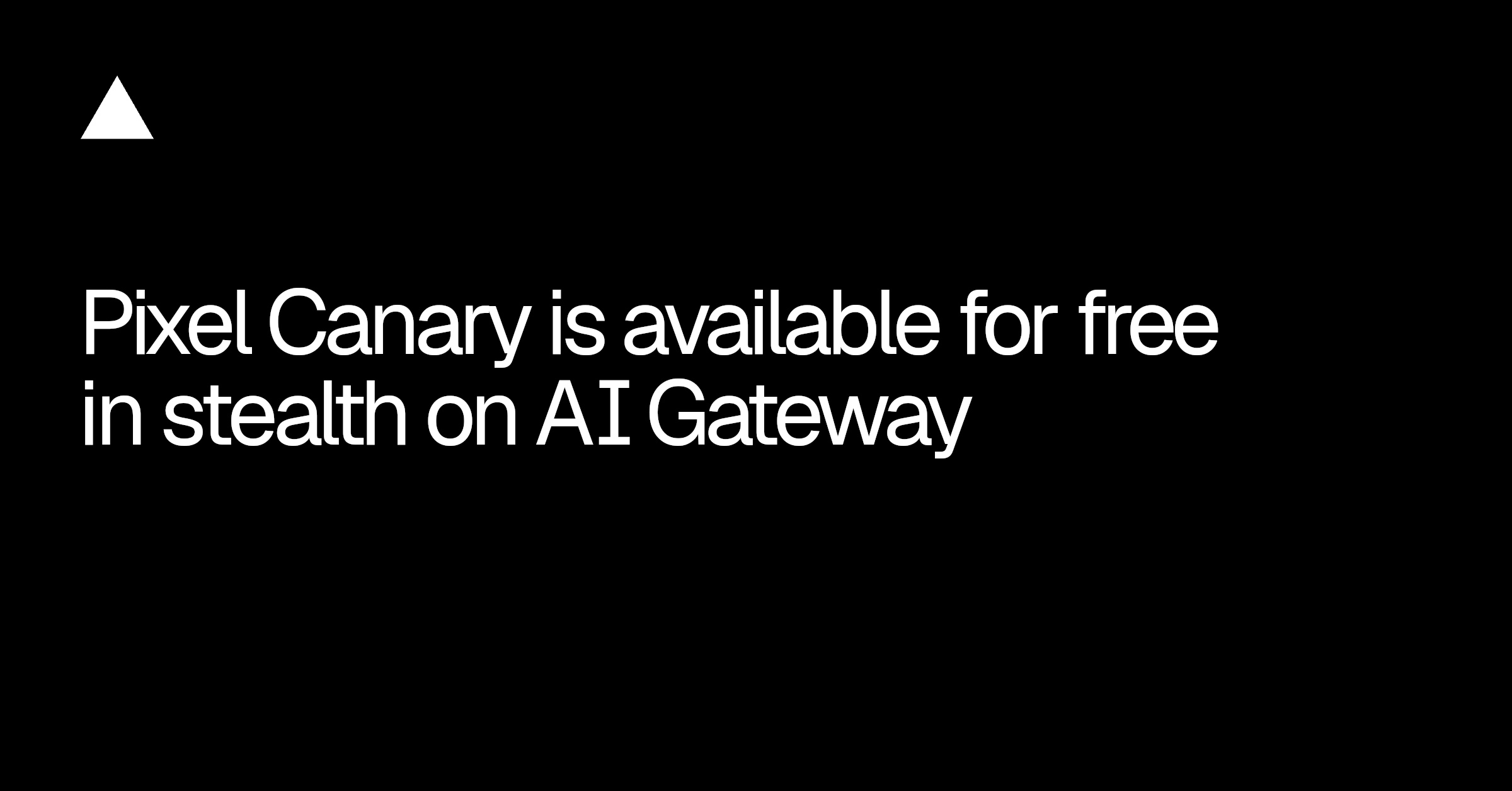 Vercel puts Pixel Canary coding model on AI Gateway free during stealth