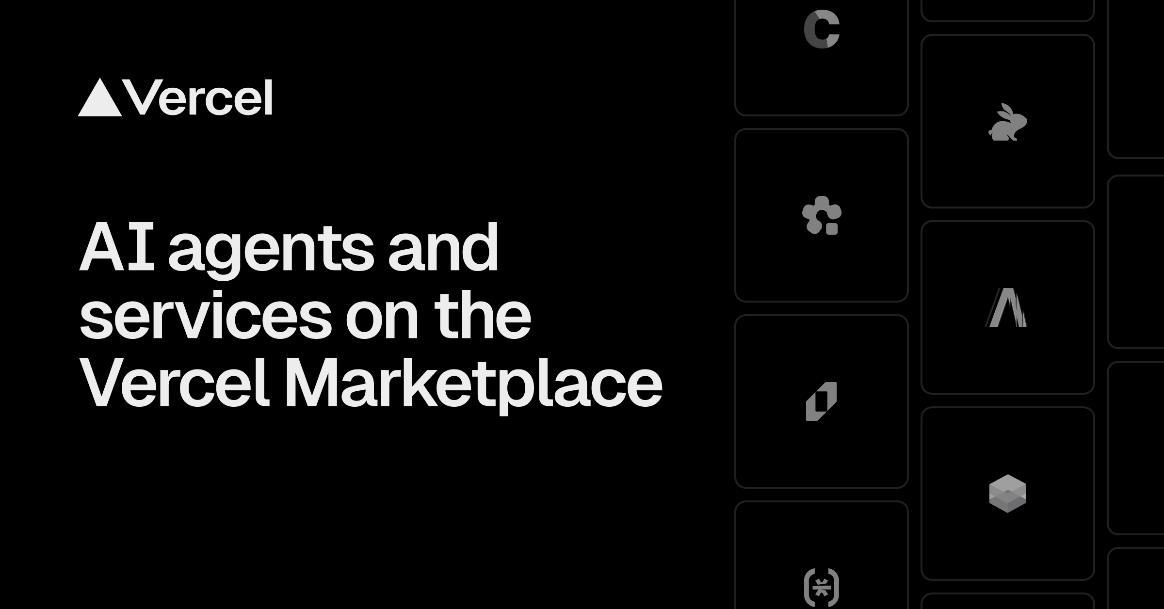 AI agents and services on the Vercel Marketplace