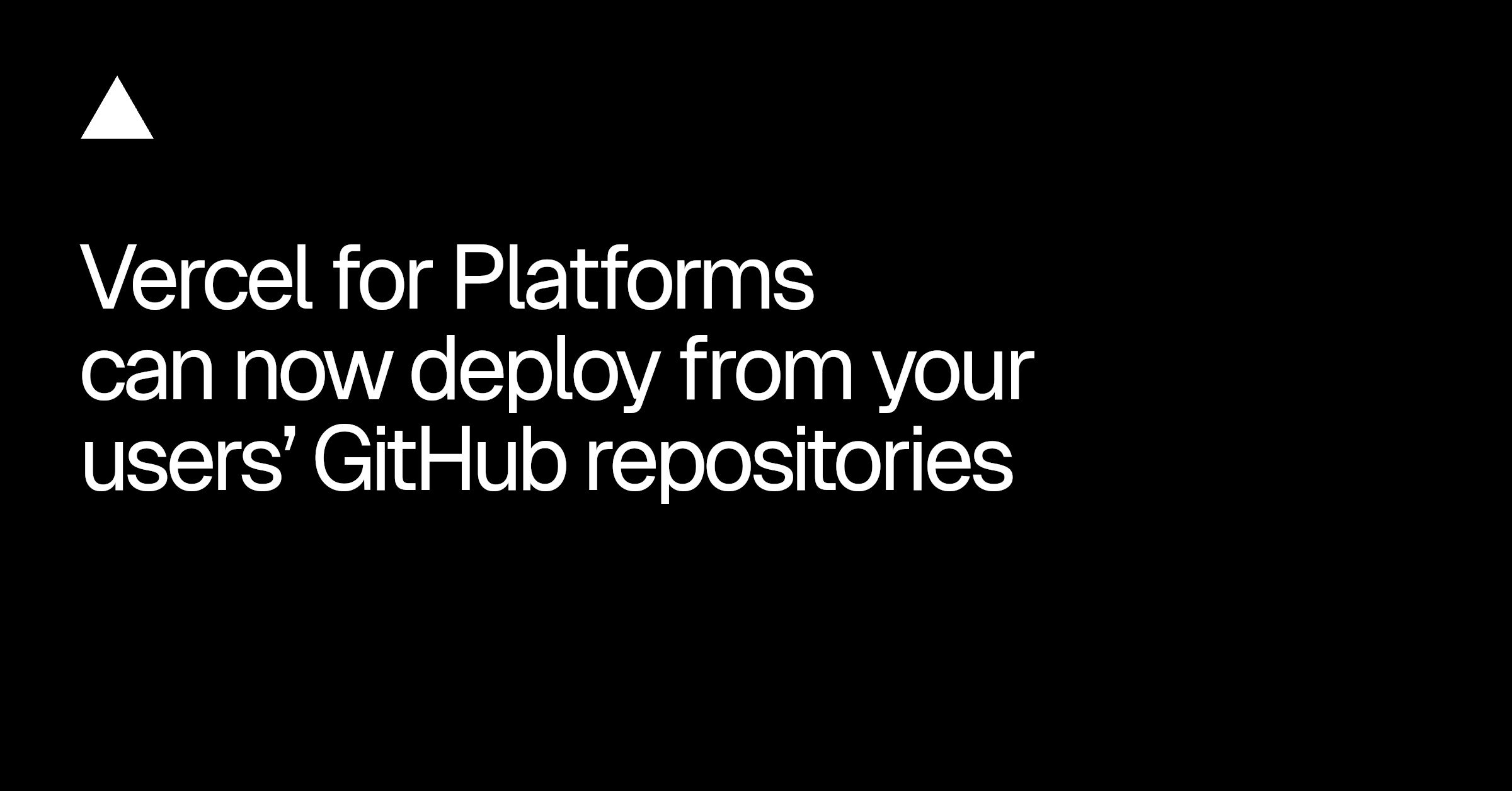 Deploy User GitHub Repositories Without the Vercel App