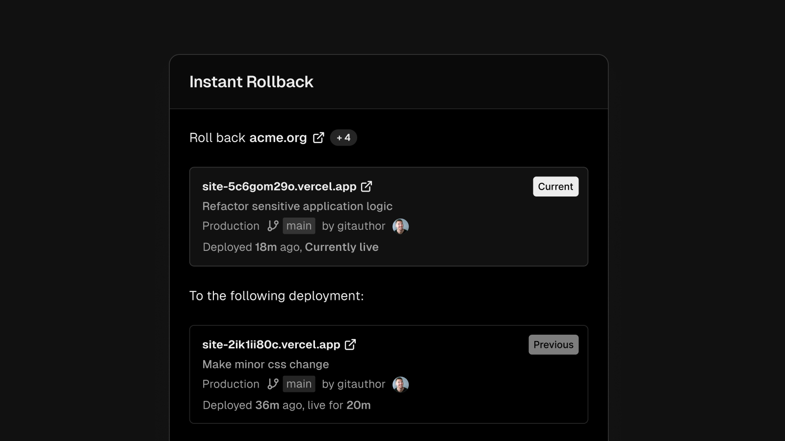 Rollback