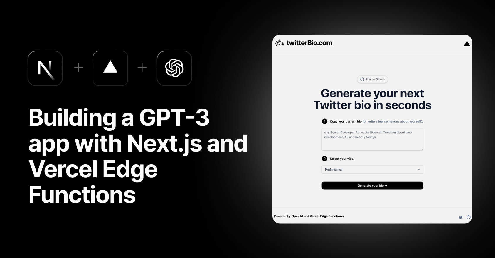 Build A GPT 3 App With Next js And Vercel Edge Functions Vercel