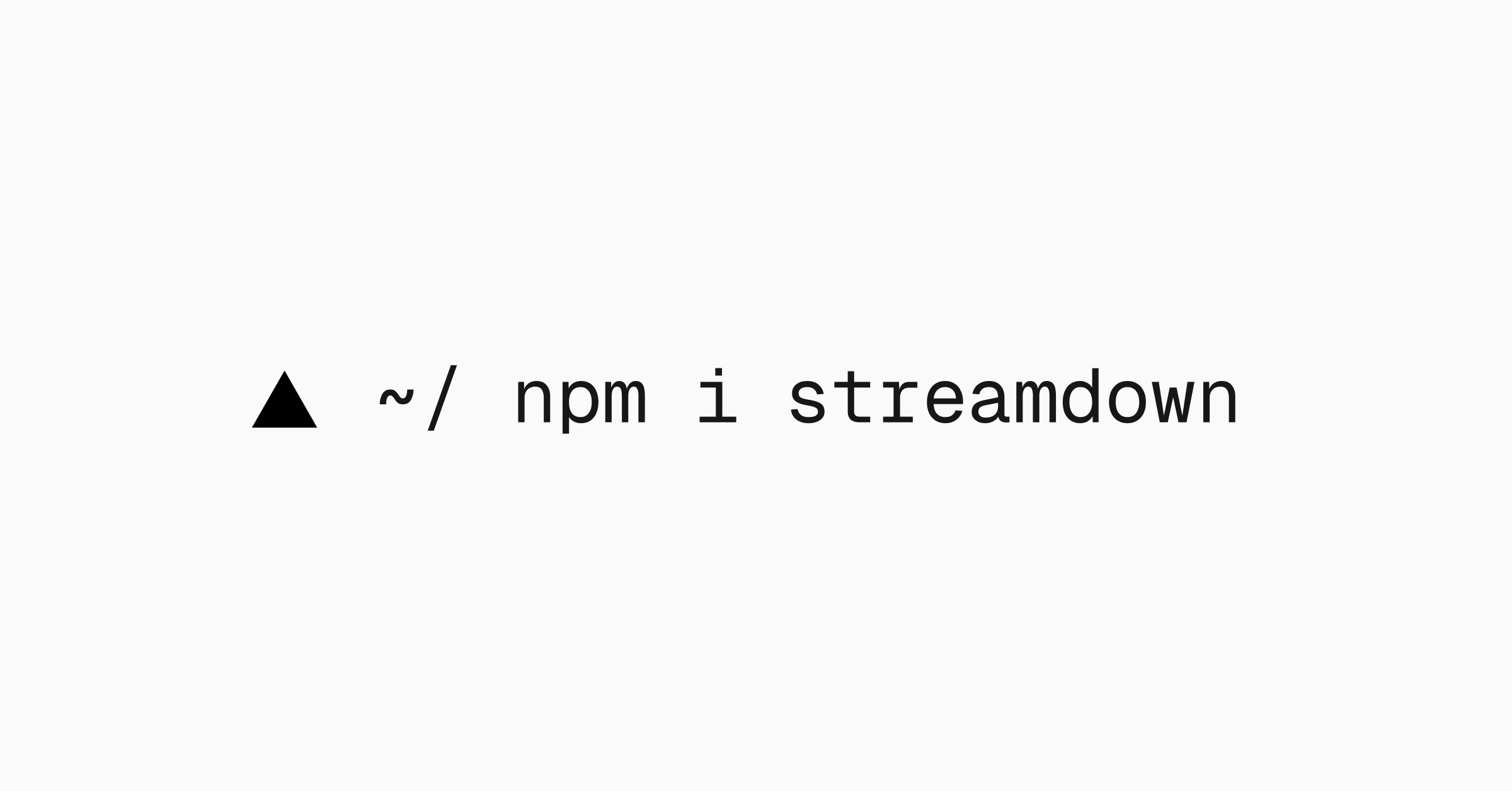 Introducing Streamdown: Open source Markdown for AI streaming