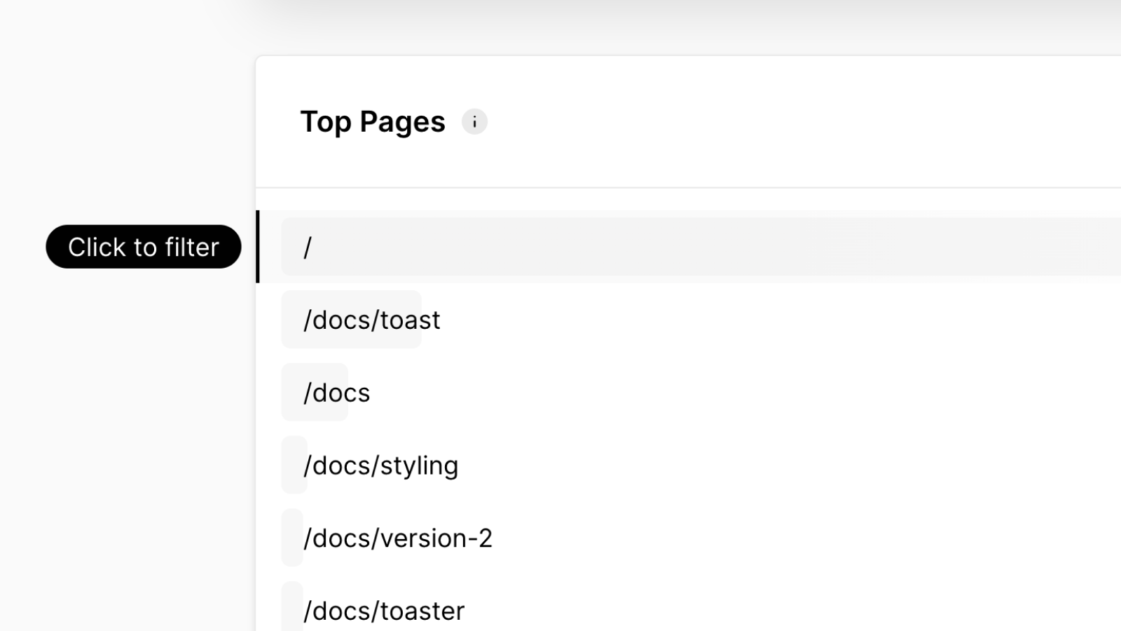 Filter Analytics traffic data - Vercel