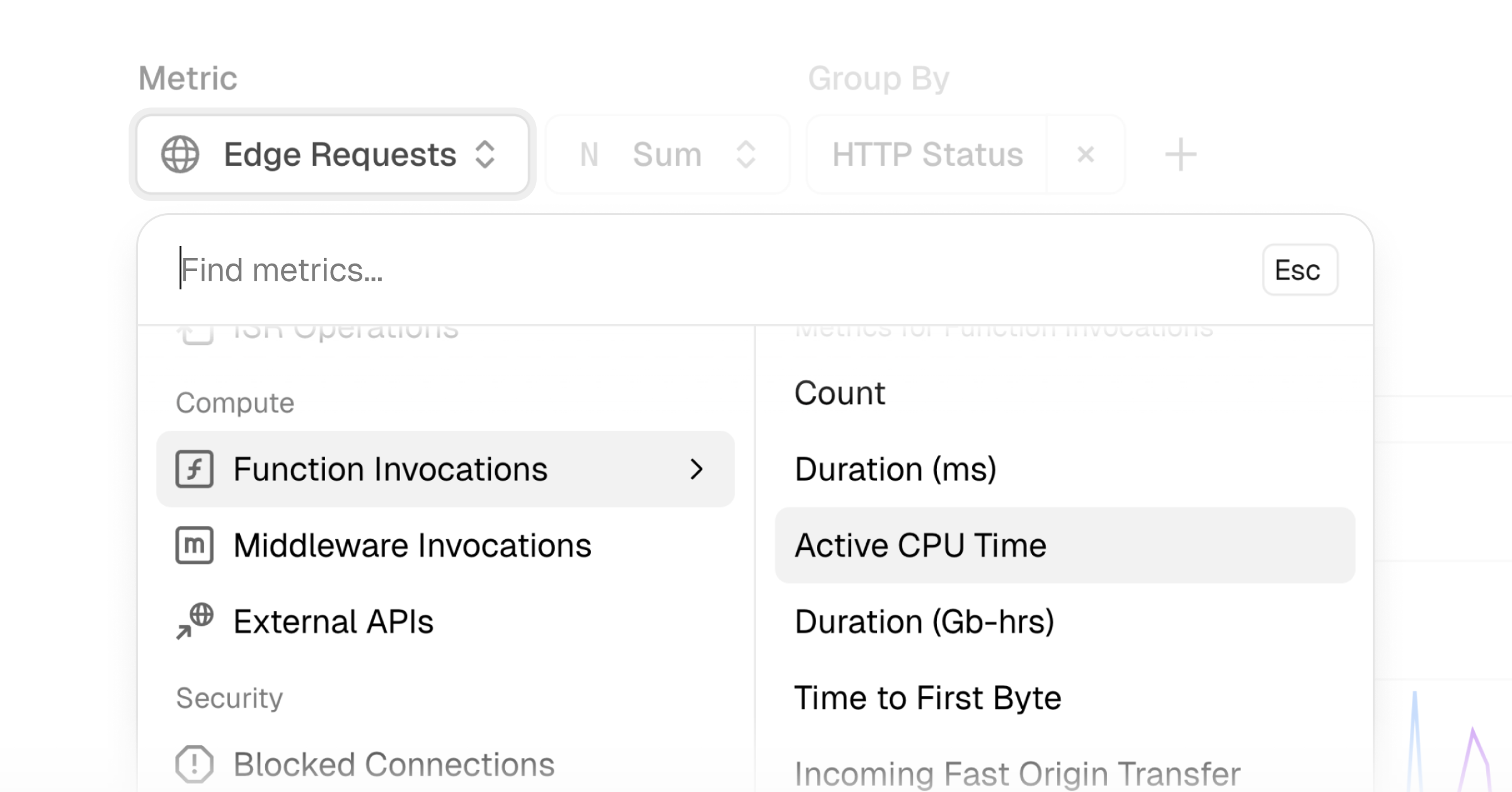 Improved metrics search in Observability Plus