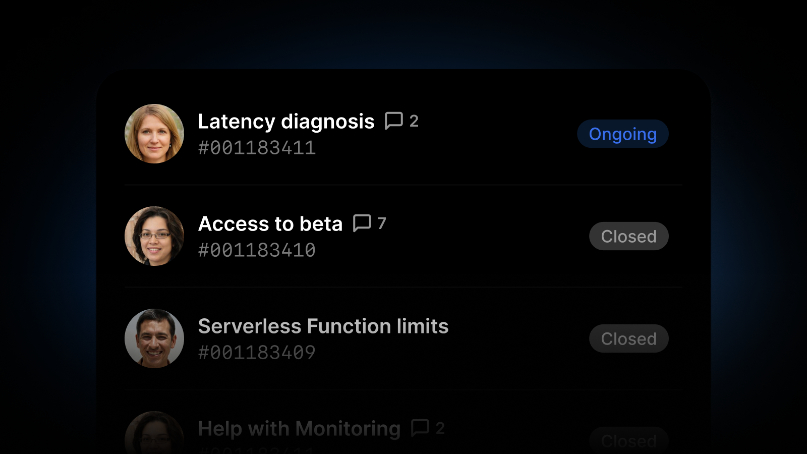 Create and view support cases on the Vercel dashboard - Vercel
