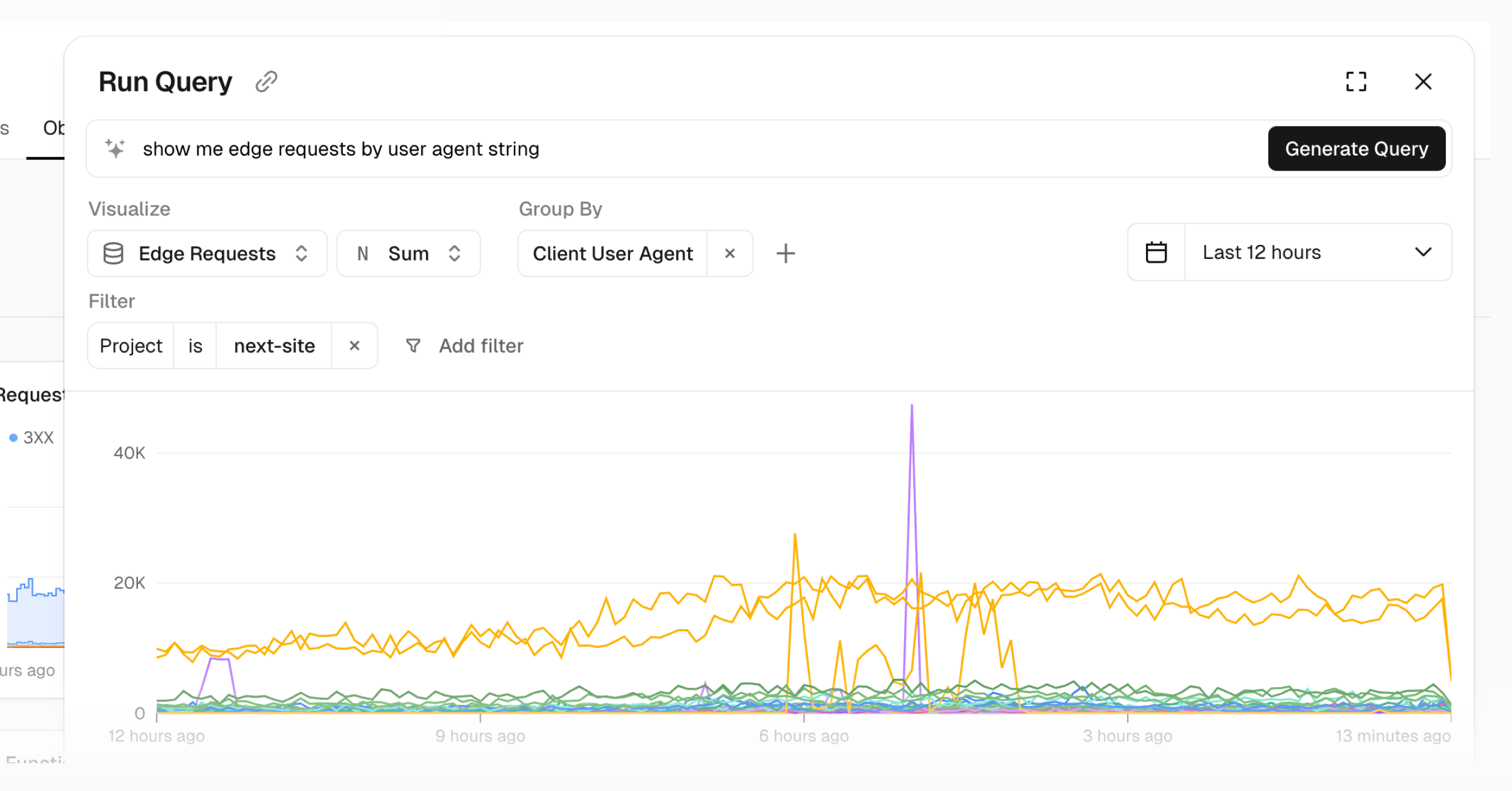 AI query prompting now available in Observability Plus
